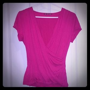 Sans Francisco - Dark pink surplice comfy  Top  M